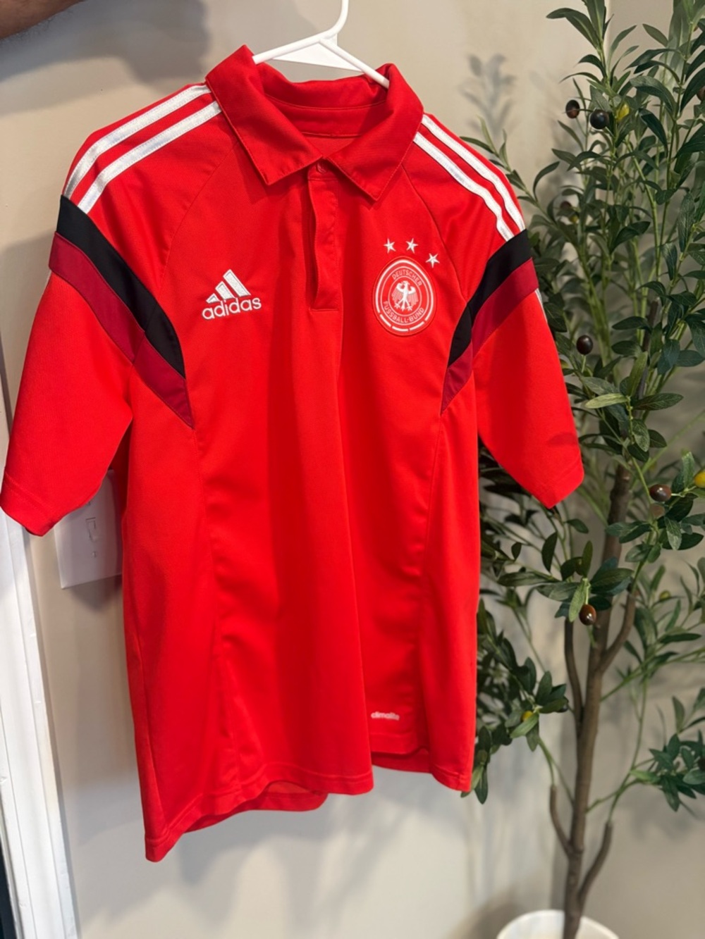Adidas Red Soccer Polo Shirt
